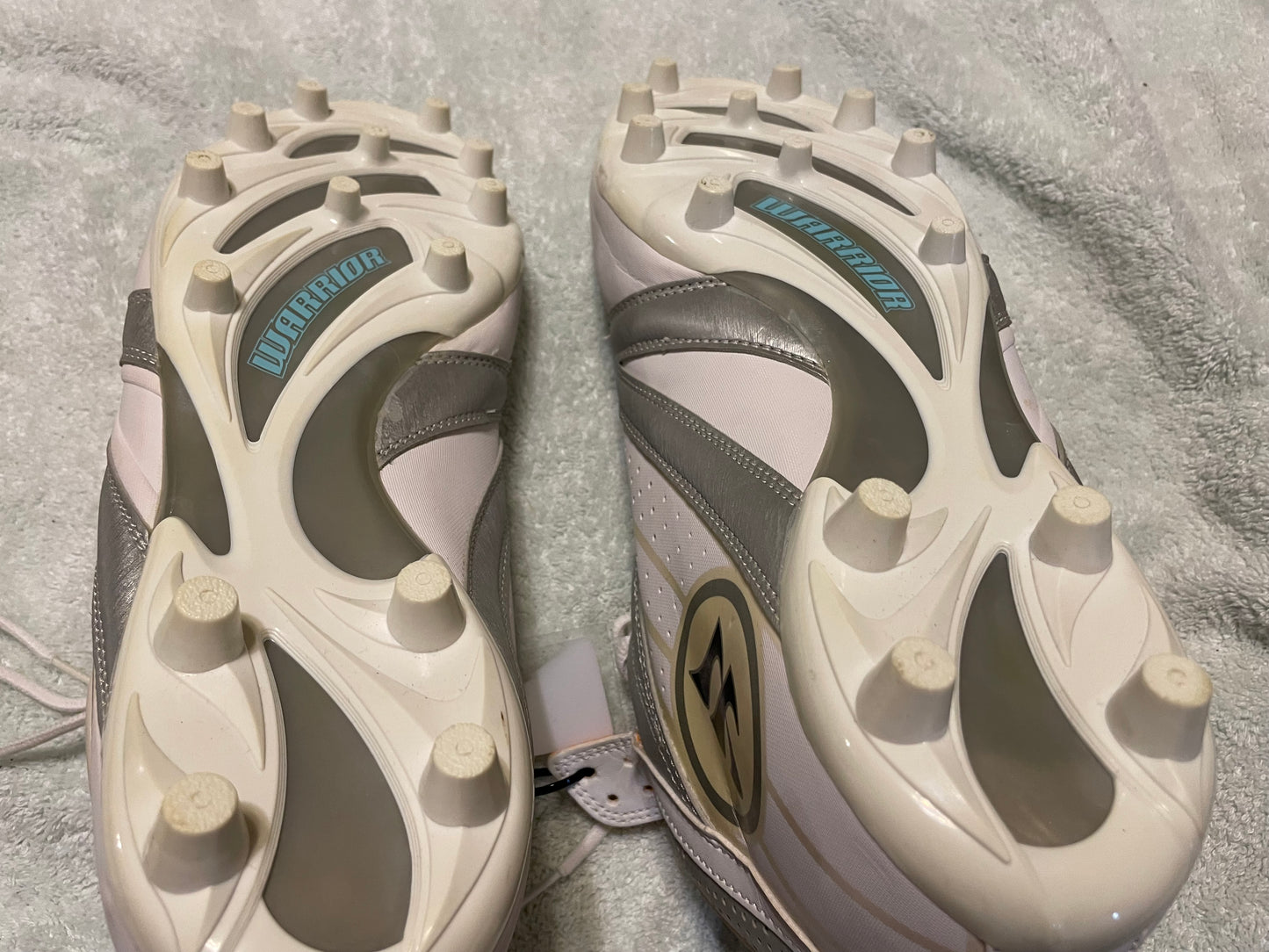 Warrior Football Cleats White size 14