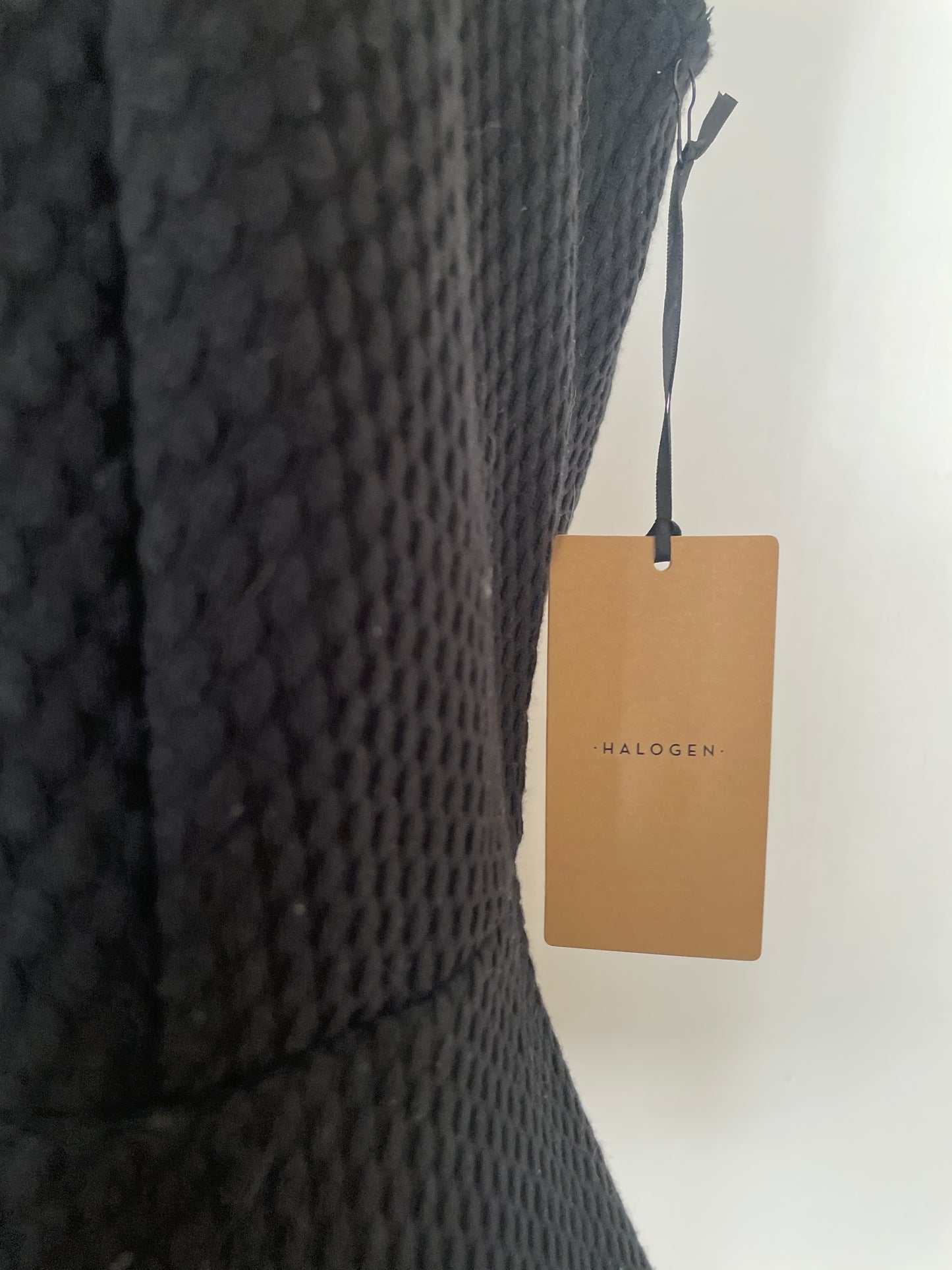 Halogen Sleeveless Black Peplum Dress