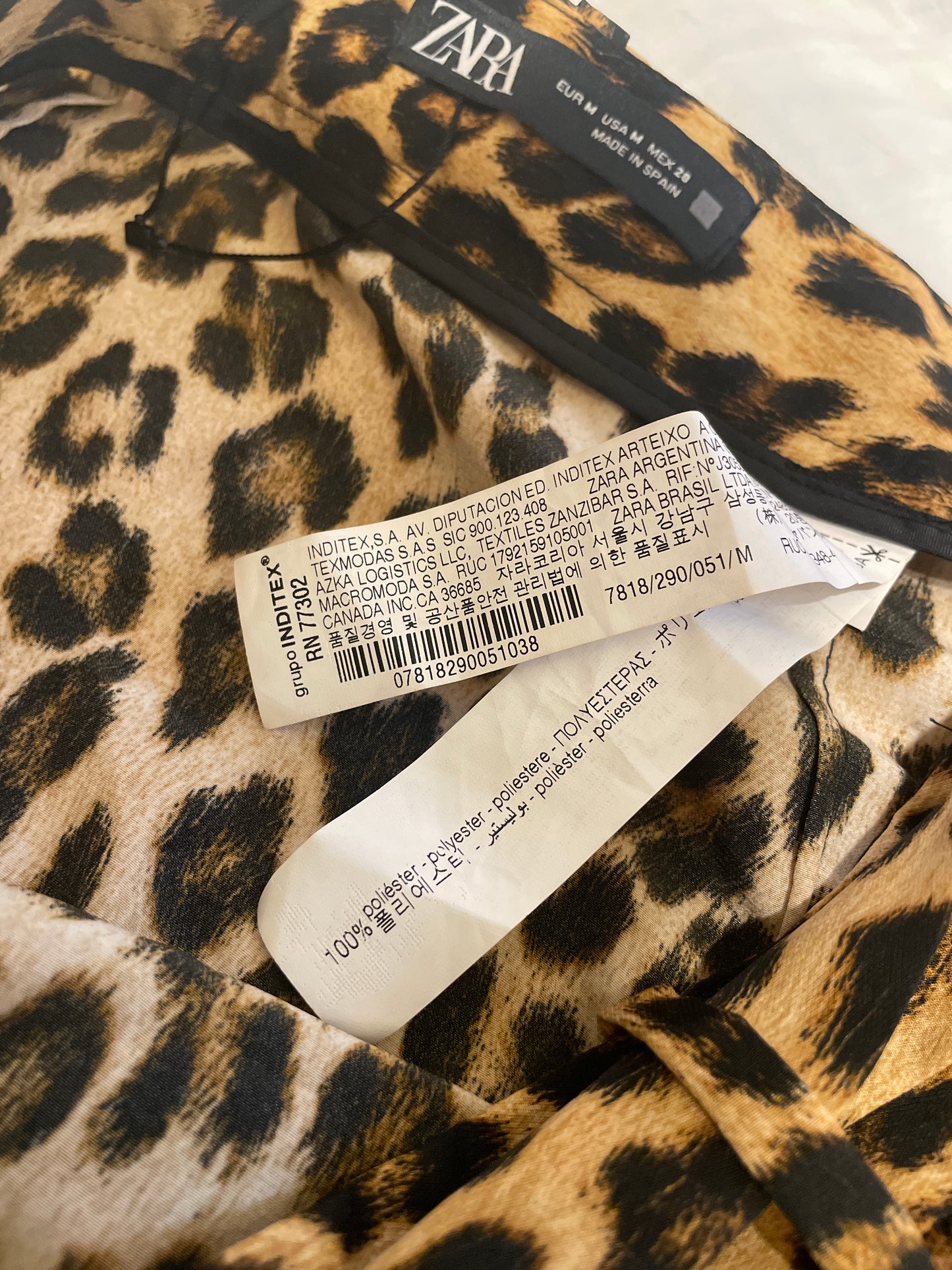 Zara Leopard Print Skirt