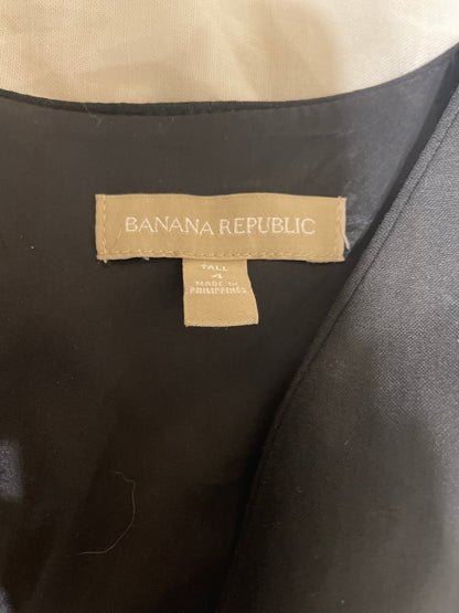 Banana Republic Black Sleeveless Peplum Dress