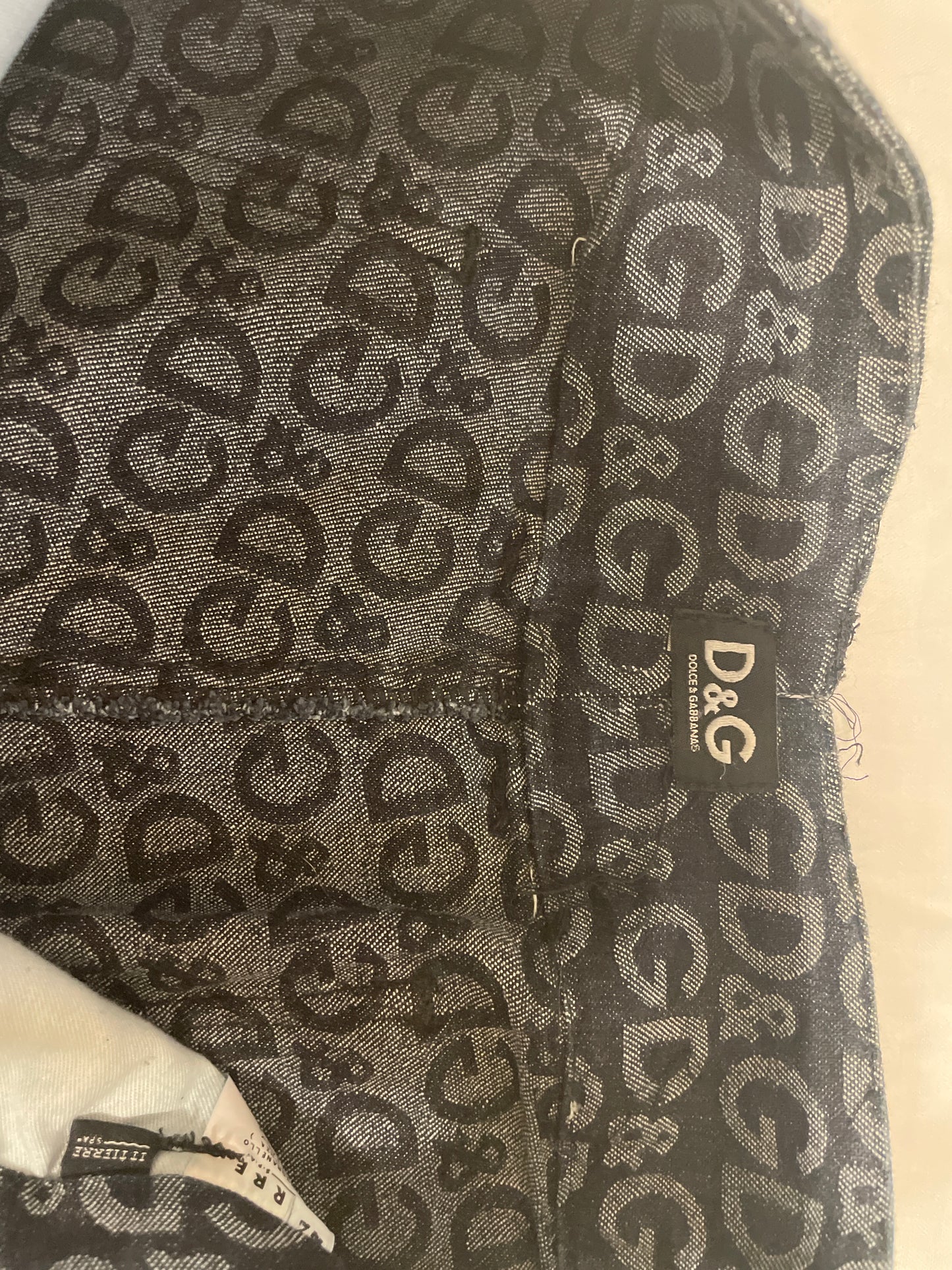 Vintage D&G Dolce & Gabbana Monogram Jeans