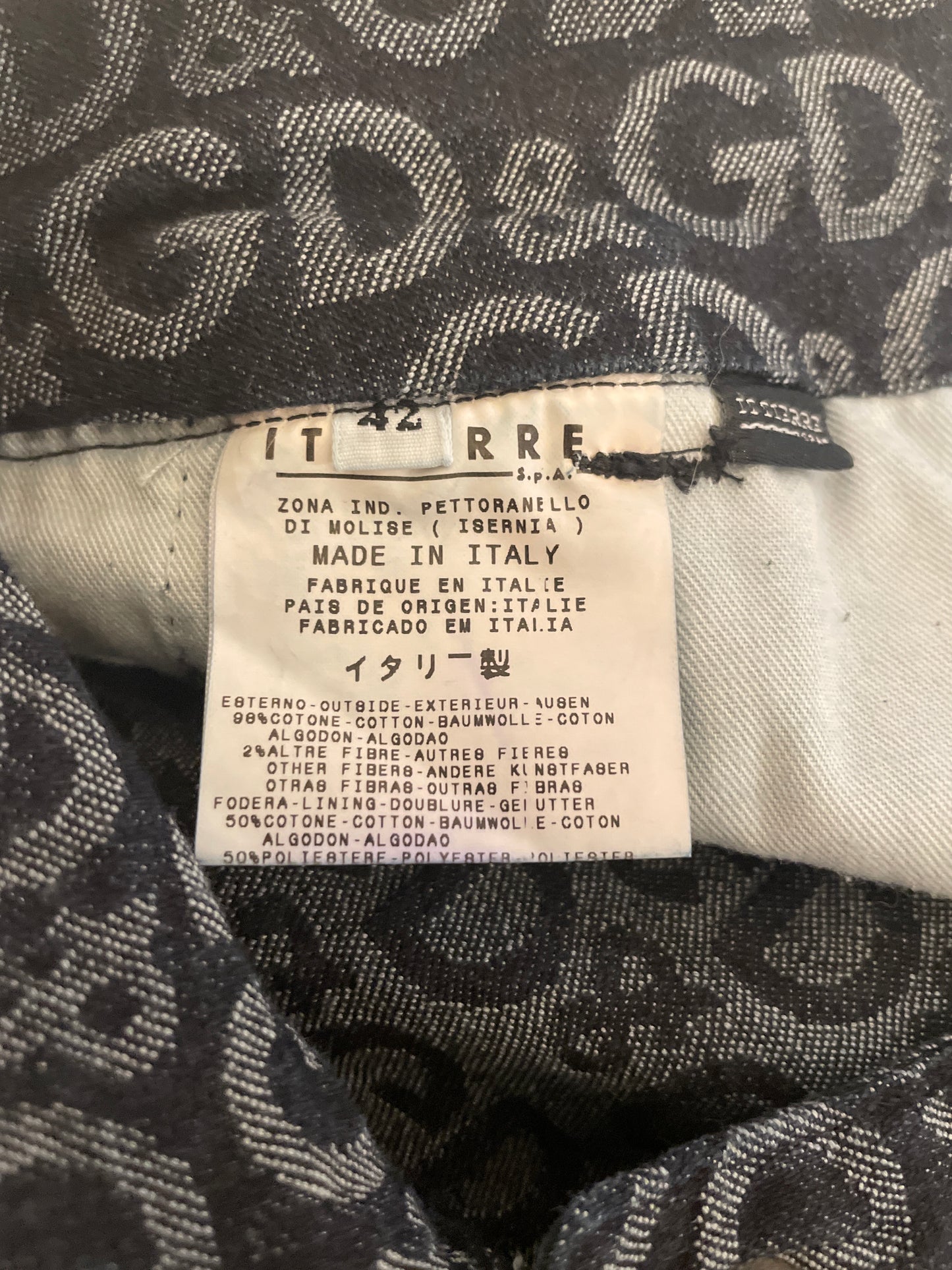 Vintage D&G Dolce & Gabbana Monogram Jeans