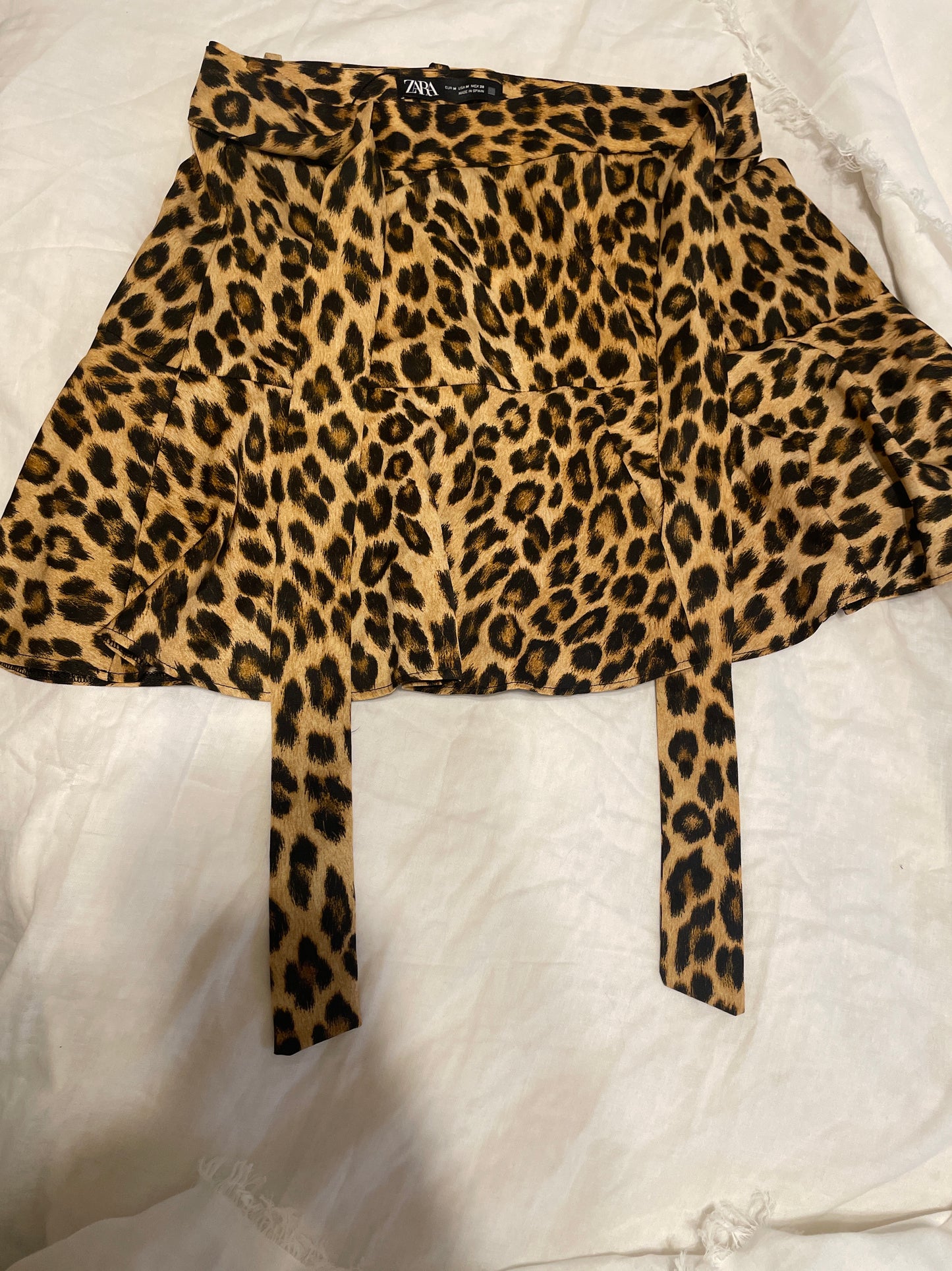 Zara Leopard Print Skirt