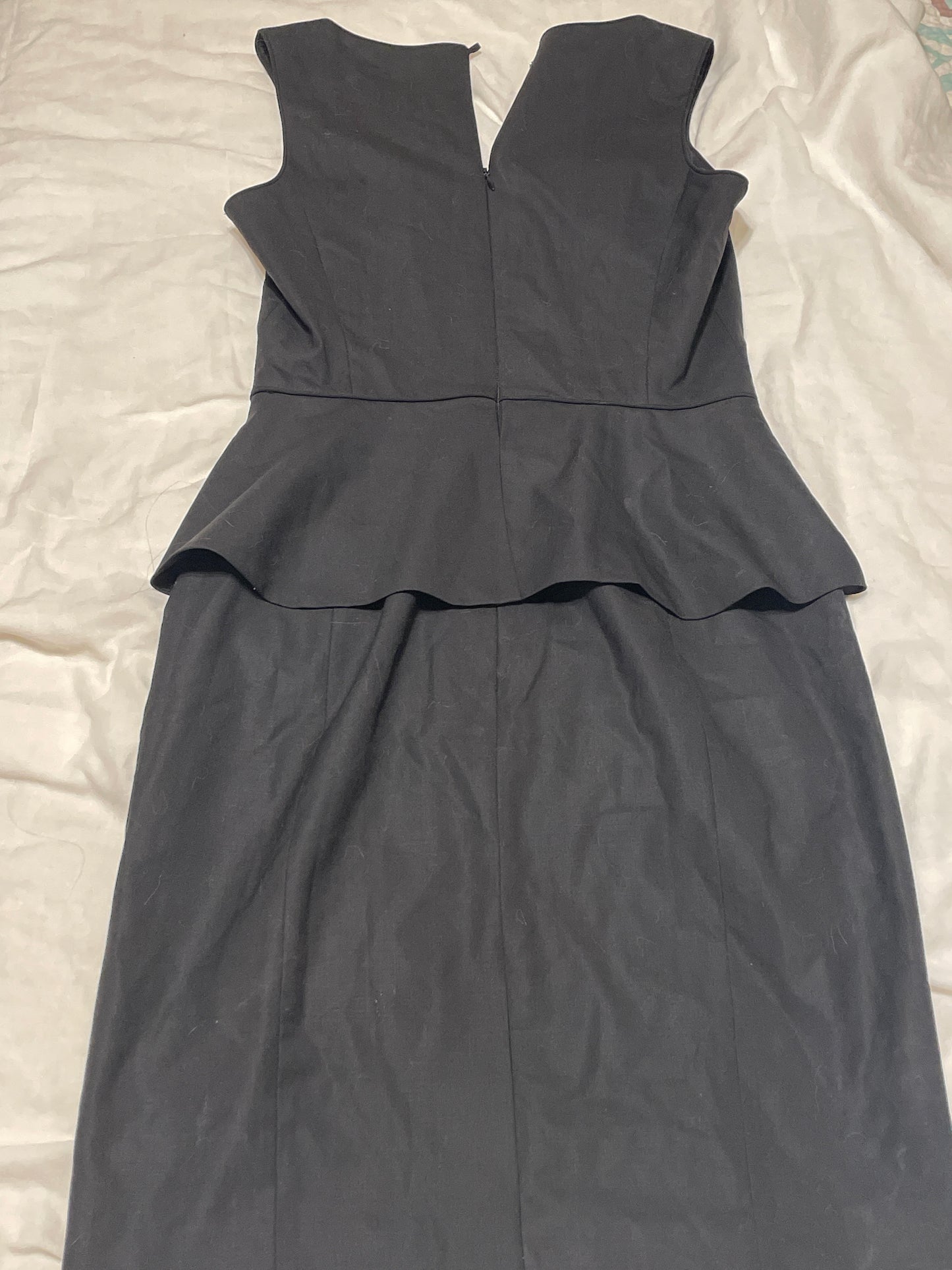 Banana Republic Black Sleeveless Peplum Dress