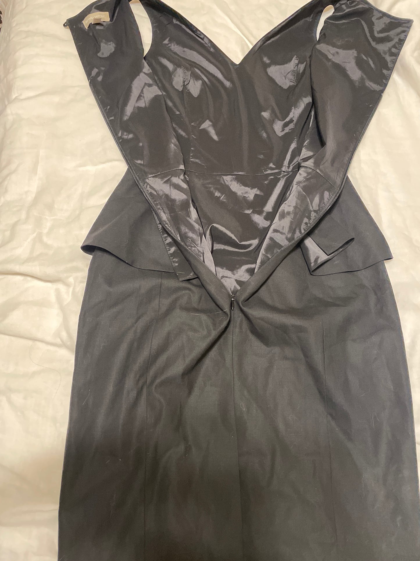 Banana Republic Black Sleeveless Peplum Dress