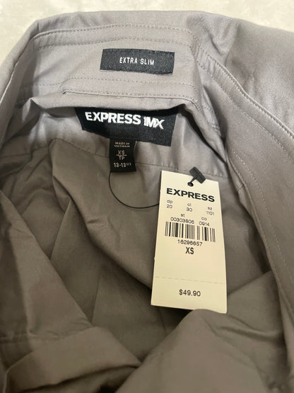 Express Men's 1MX Gray Dress Shirt