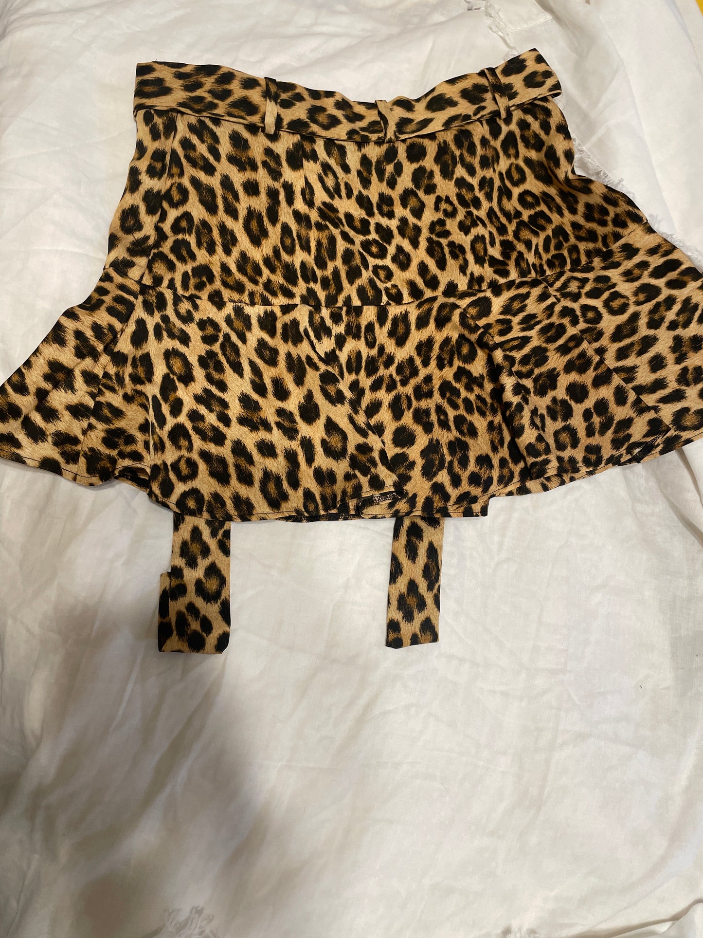Zara Leopard Print Skirt