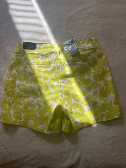 The Limited Lime Green and White Floral Women Shorts
