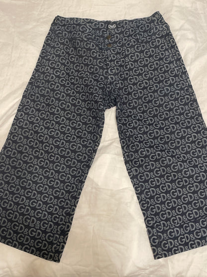Vintage D&G Dolce & Gabbana Monogram Jeans