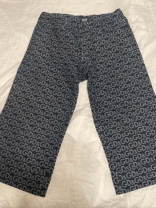 Vintage D&G Dolce & Gabbana Monogram Jeans