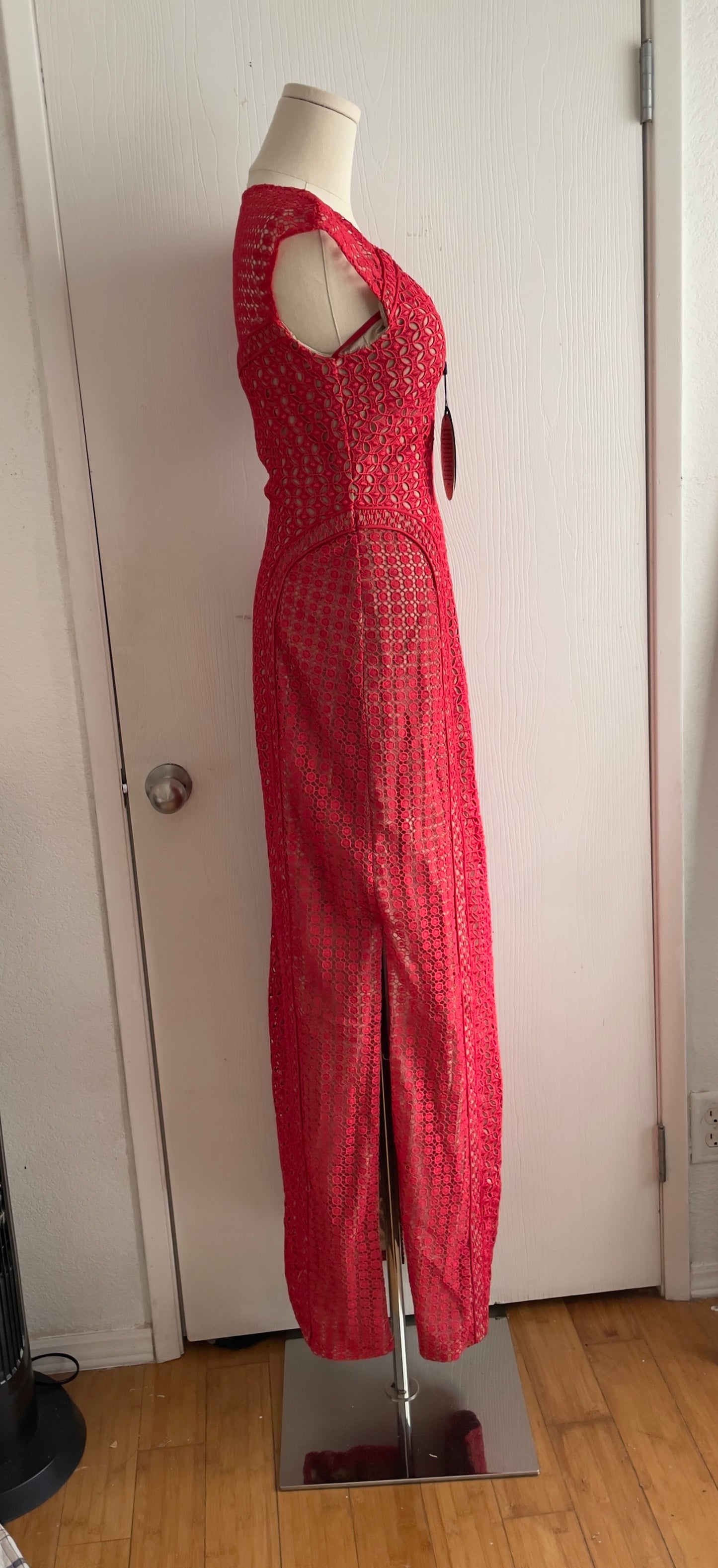 NWT Bariano Red Maxi Dress