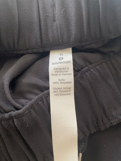 Lululemon Black On the Fly Skirt Woven