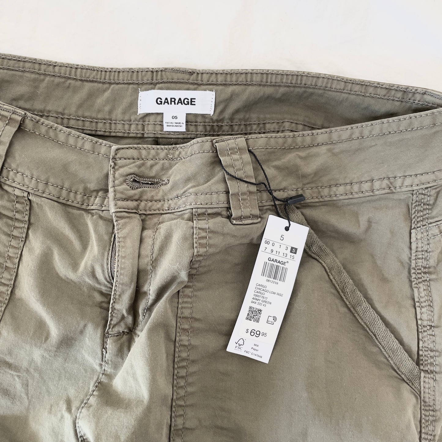 NWT Garage- Chicago Low Rise Cargos