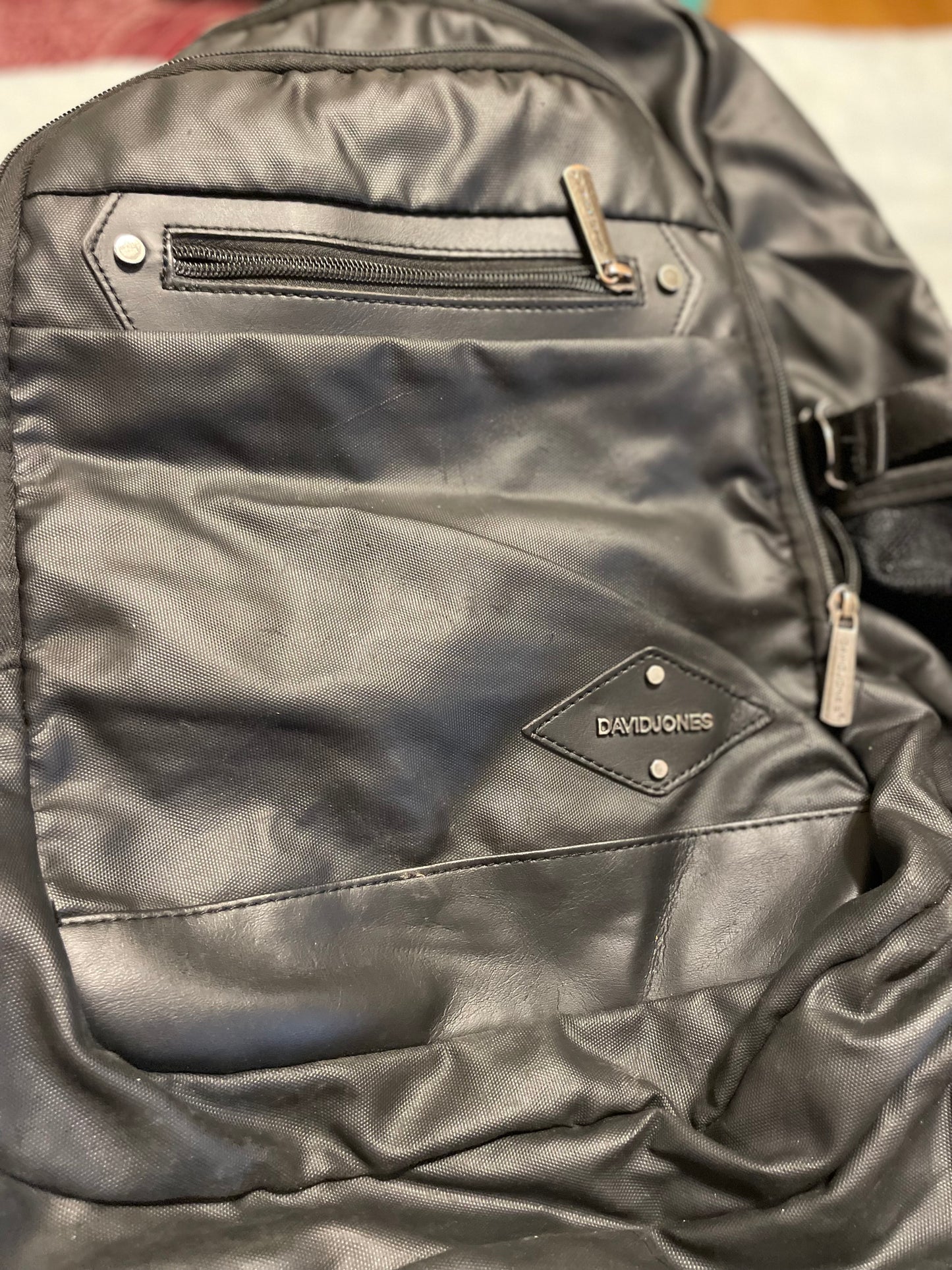 David Jones Black Backpack