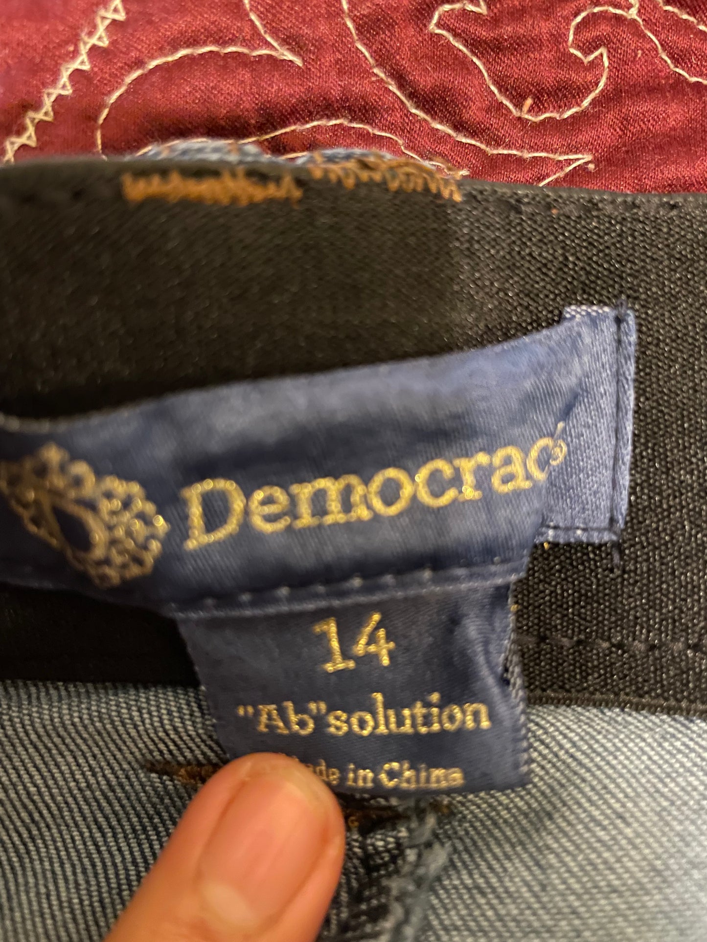 Democracy Blue Jeans size 14