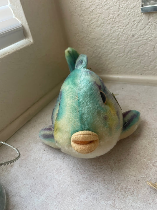 New Steiff Flossy fish animal stuffed toy