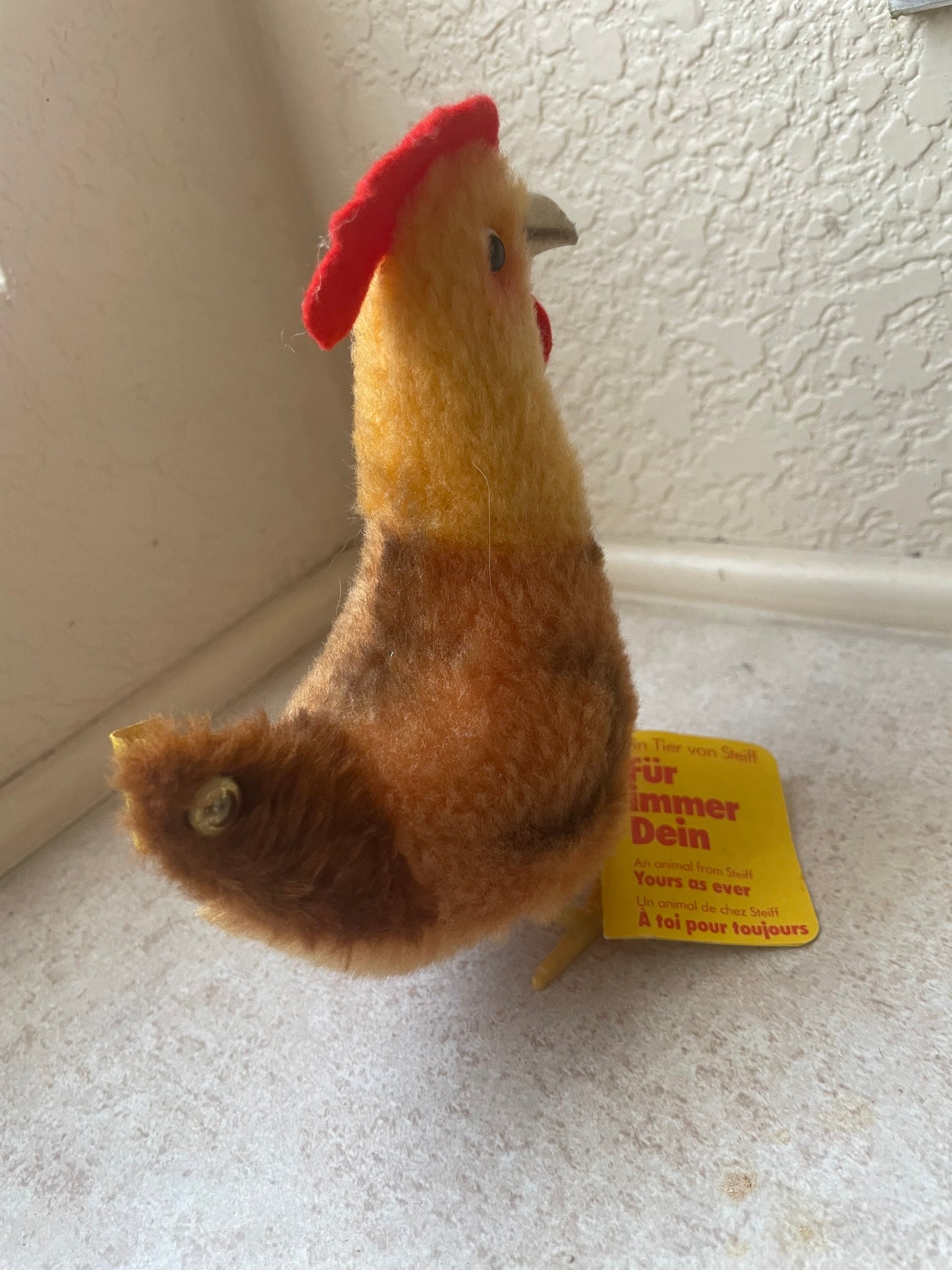 New Steiff Nelly rooster stuffed animal