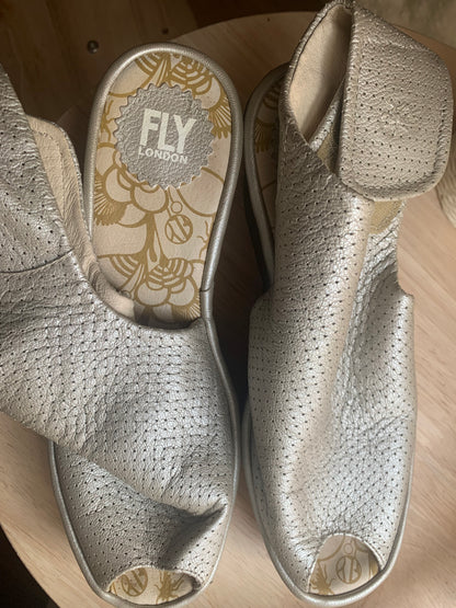 Fly London wedge sandals size 39